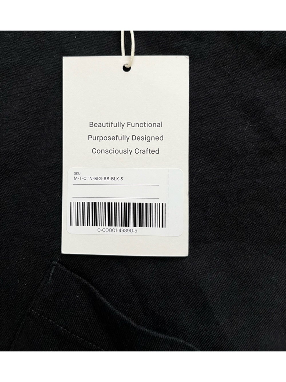NWT Everlane Men’s Black Crewneck Pocket Tee Short Sleeves - Size Small - Picture 3 of 6